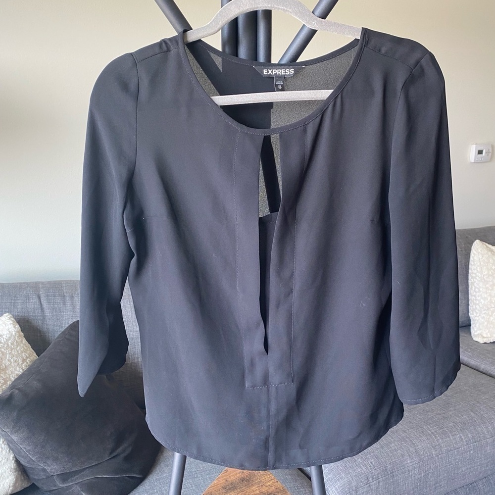 *2/$15* Black Express Blouse
